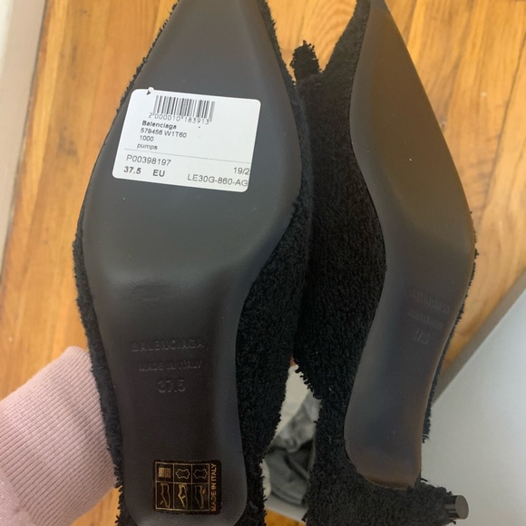 Balenciaga terry cloth bow knife slides - Picture 2 of 4